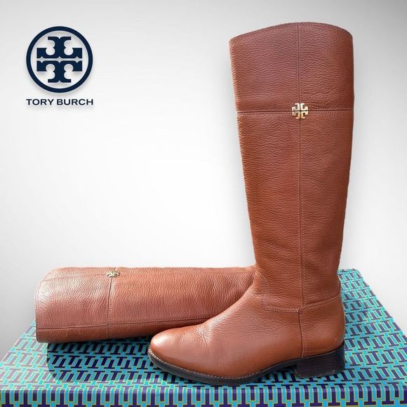 Tory Burch Jolie Leather Riding Boot in Rustic Brown 7(M) - $495 - Picture 7 of 17